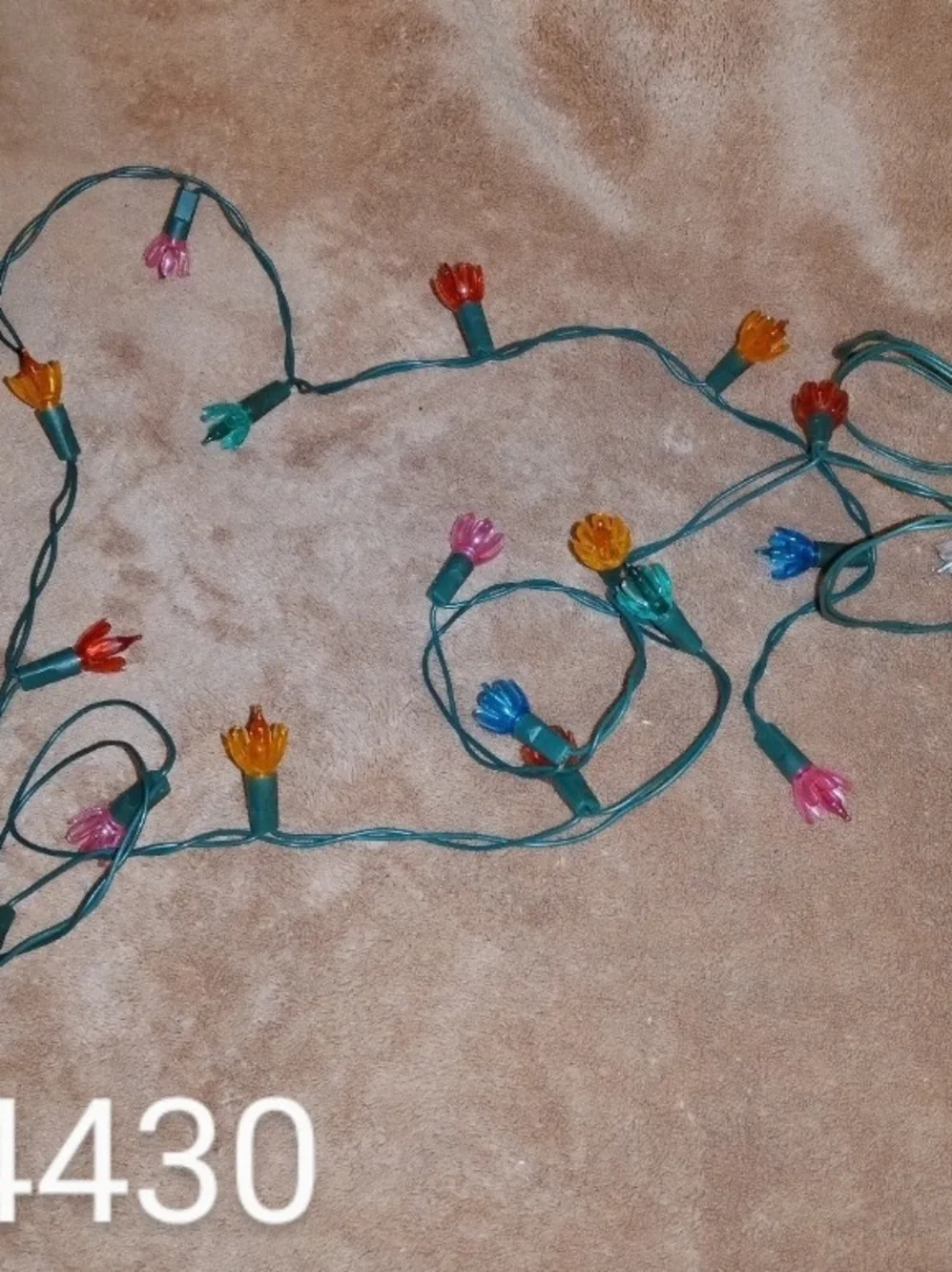 Vintage Multicolor Tulip Christmas  String Lights